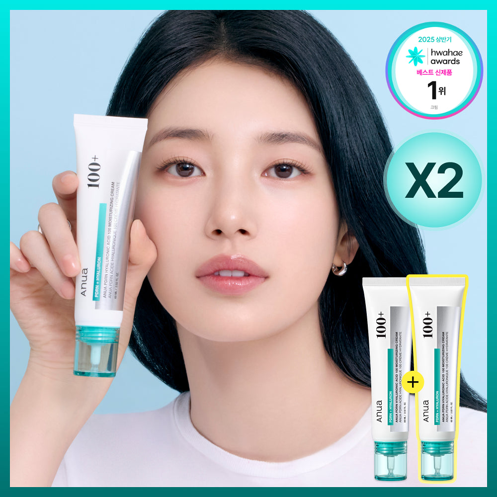 ANUA PDRN Hyaluronic Acid 100 Moisturizing Cream | 60ml+60ml