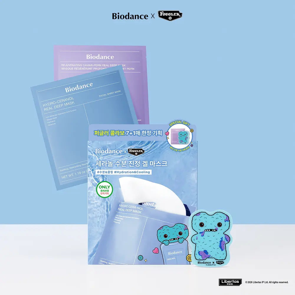 BIODANCE Real Deep Sheet Mask 7ea Set (+PDRN 1ea+Hair Fixing Sheet 2ea)