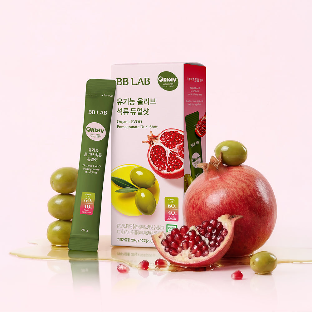 BB LAB Organic EVOO Pomegranate Dual Shot | 10 Sticks