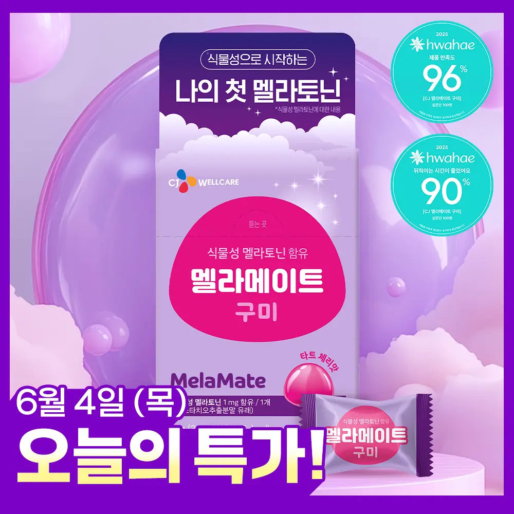 CJ Wellcare Melamate Gummy | 40 Gummies