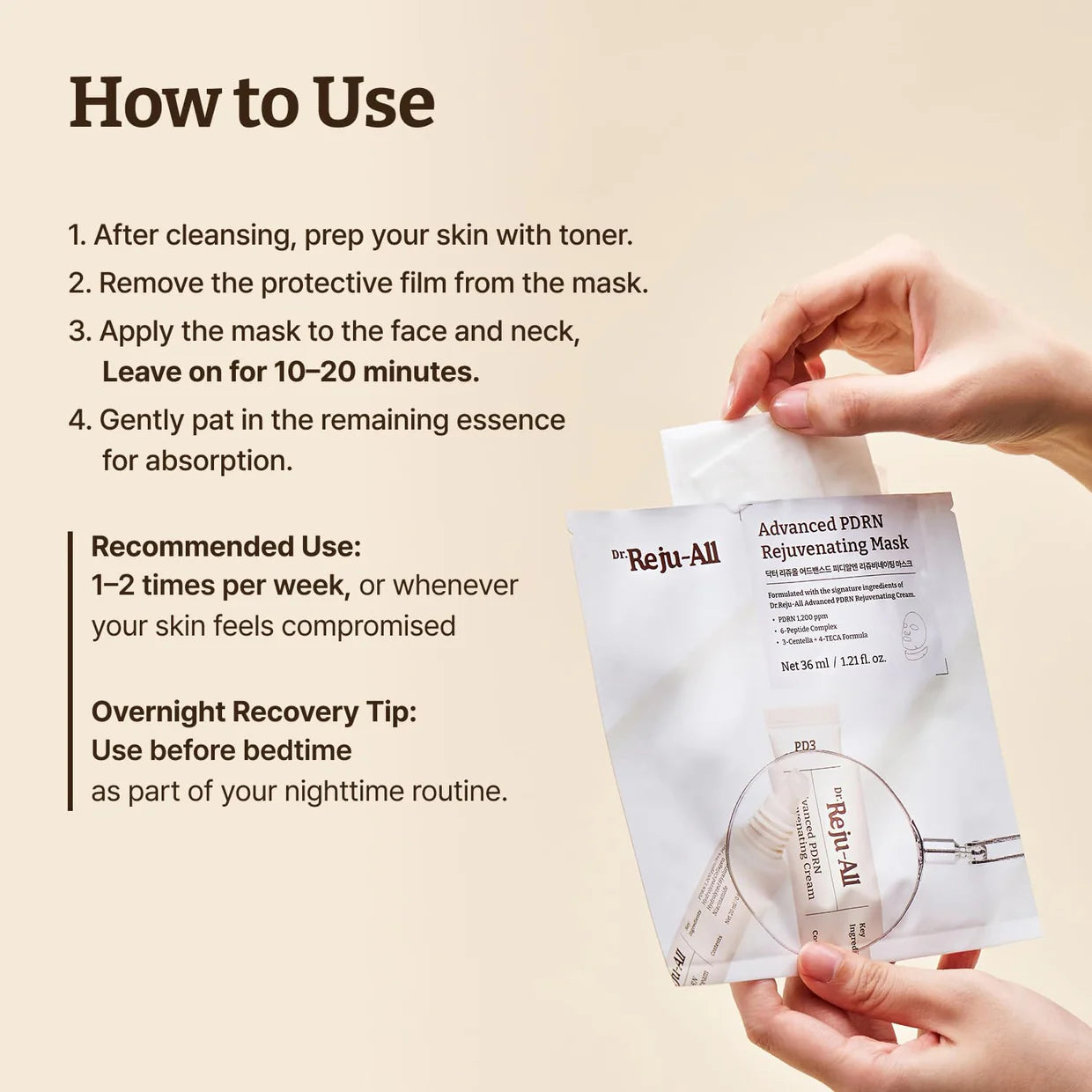 DR REJUALL Advanced PDRN Rejuvenating Mask | 6pcs