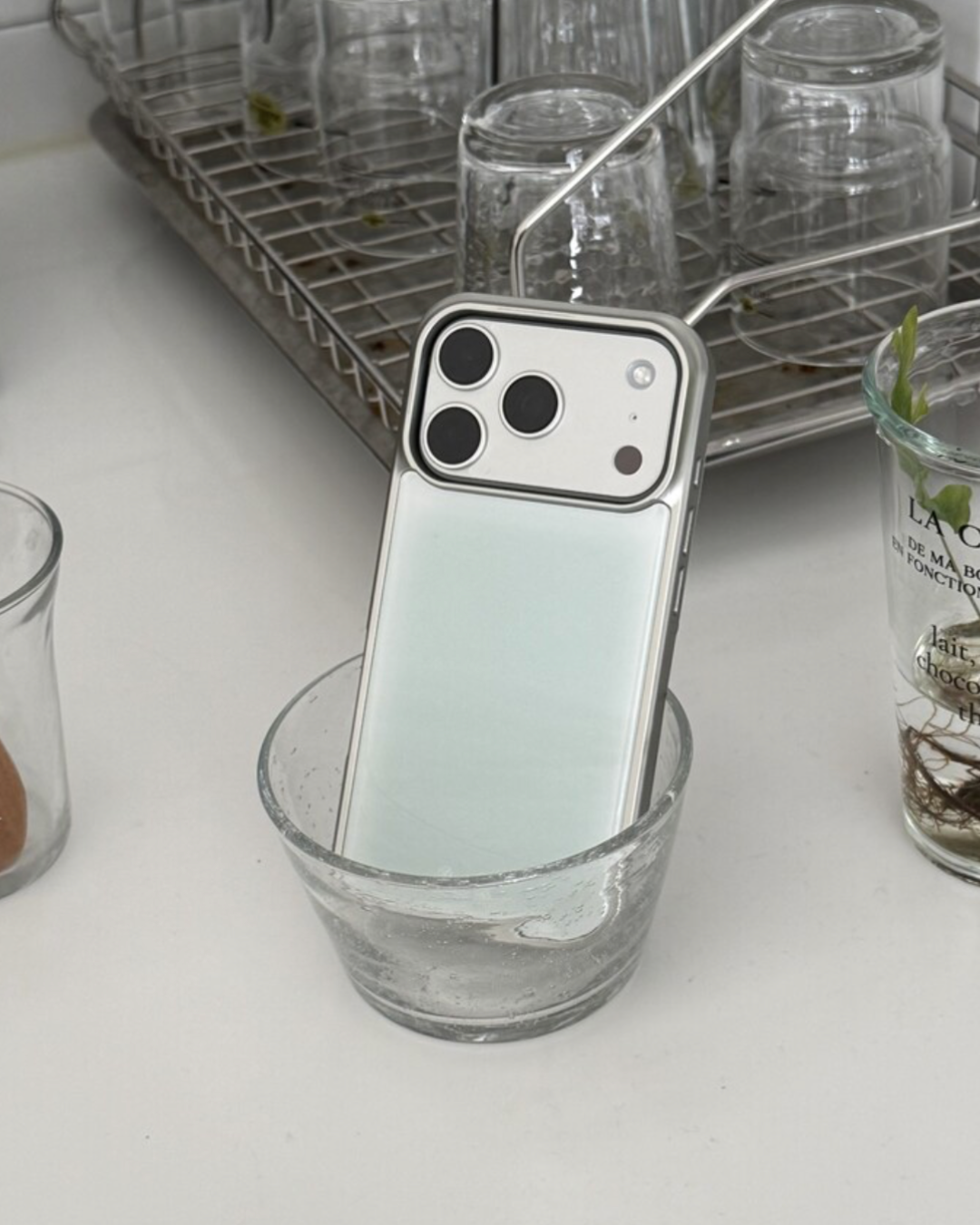 DUST DUSTY 001 Silver Bumper Case Phone Case