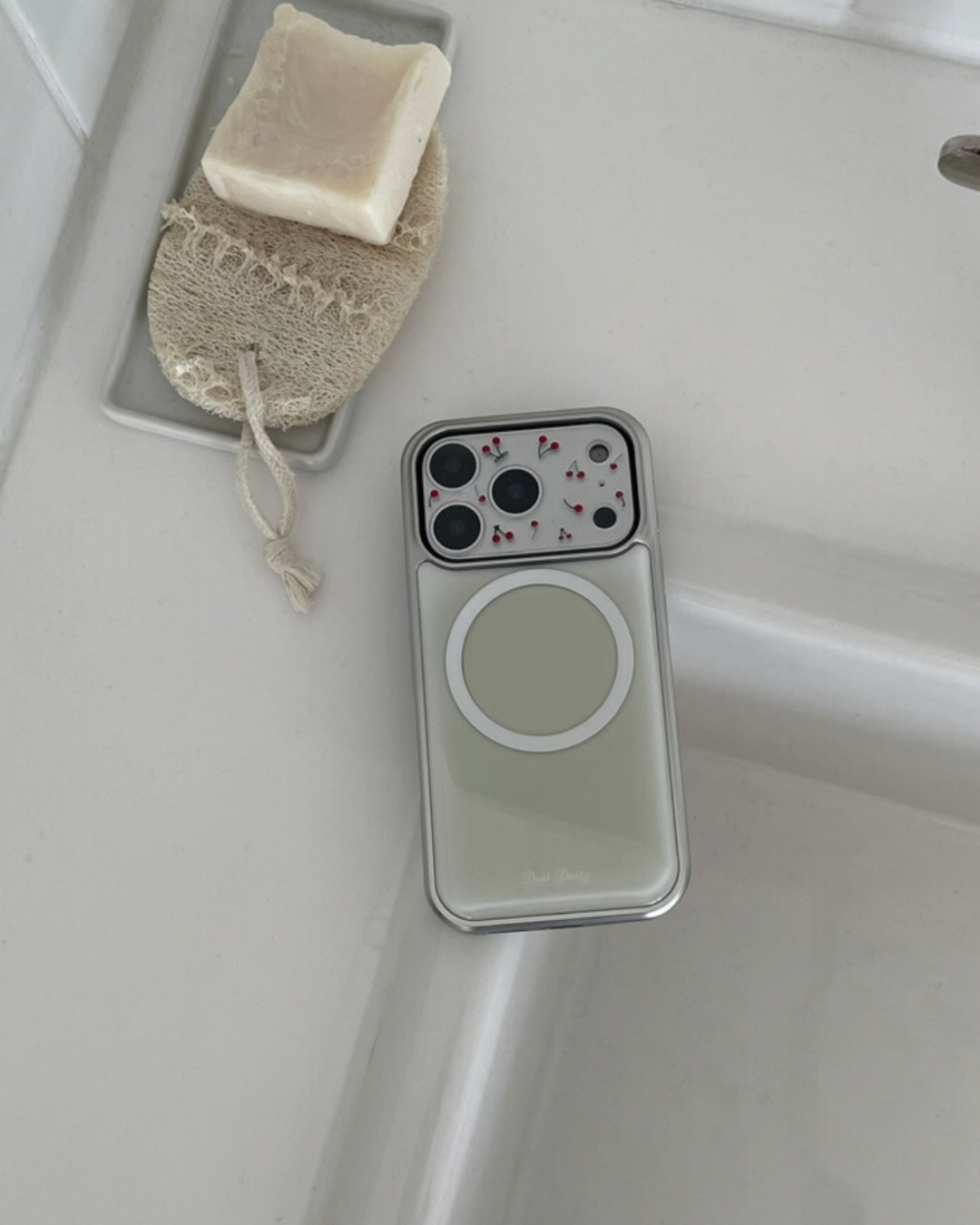 DUST DUSTY 001 Silver Bumper Case Phone Case