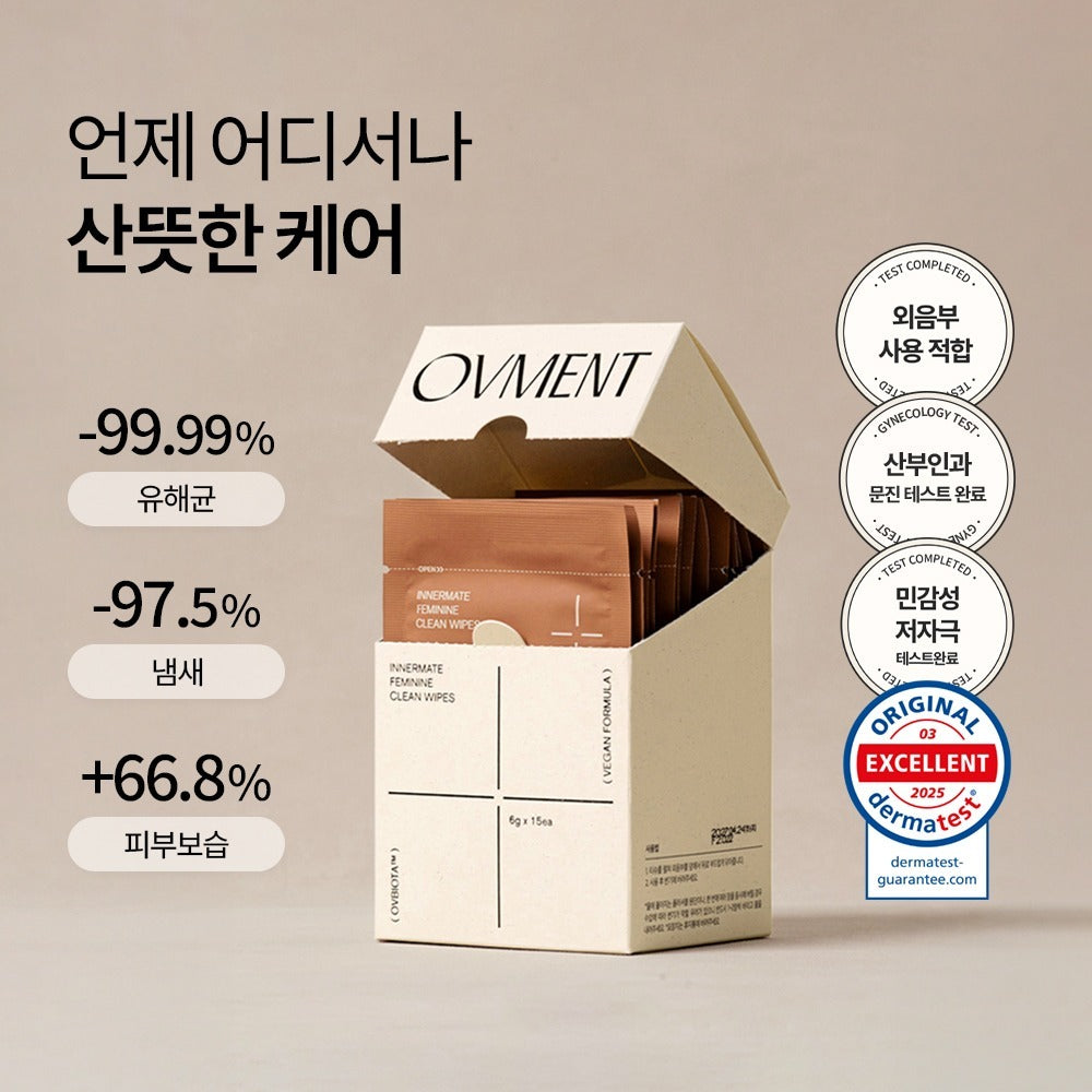 Ovment Innermate Feminine Clean Wipes 15pcs