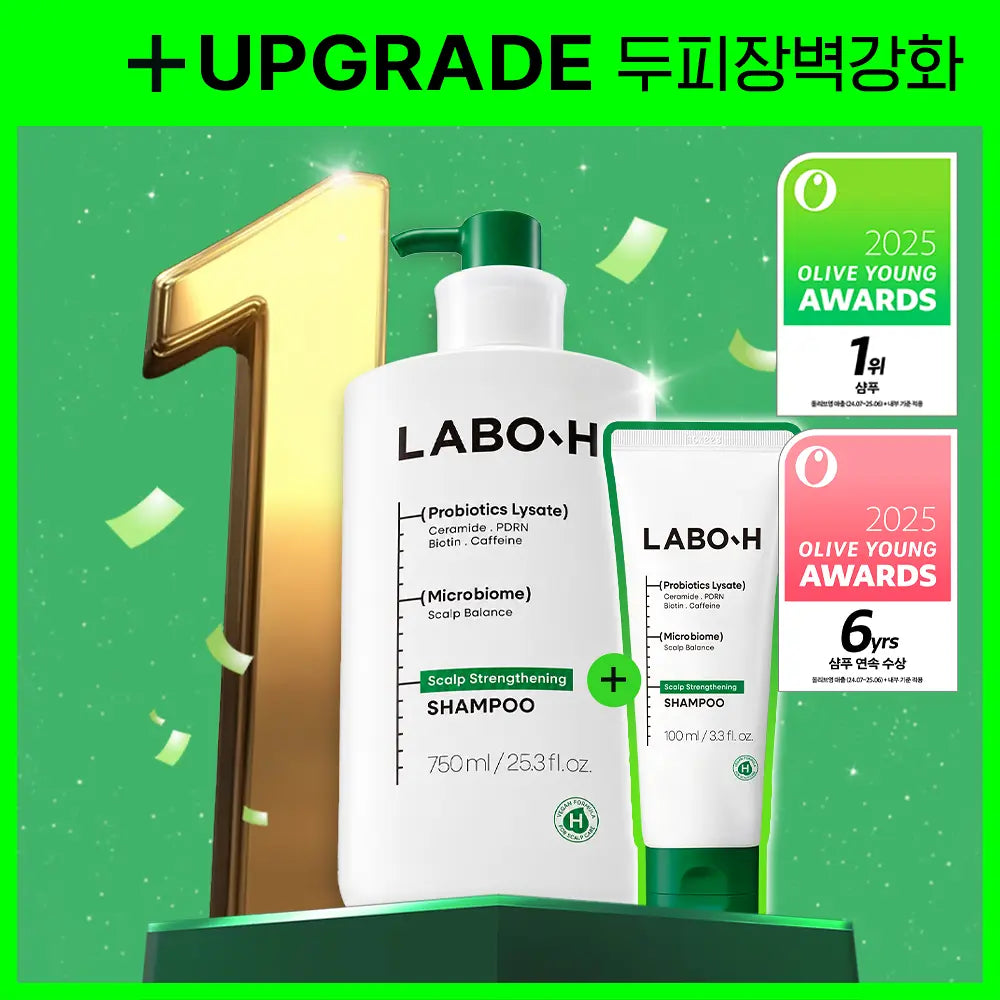 LABO-H Probiotics Hair Loss Symptom Relief Shampoo | 750ml+100ml