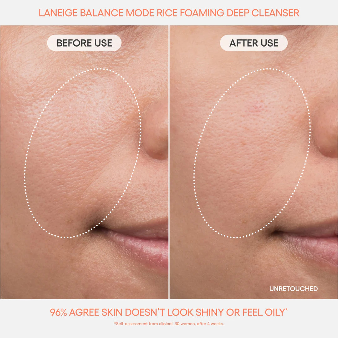LANEIGE Balance Mode Rice Foaming Deep Cleanser | 250ml
