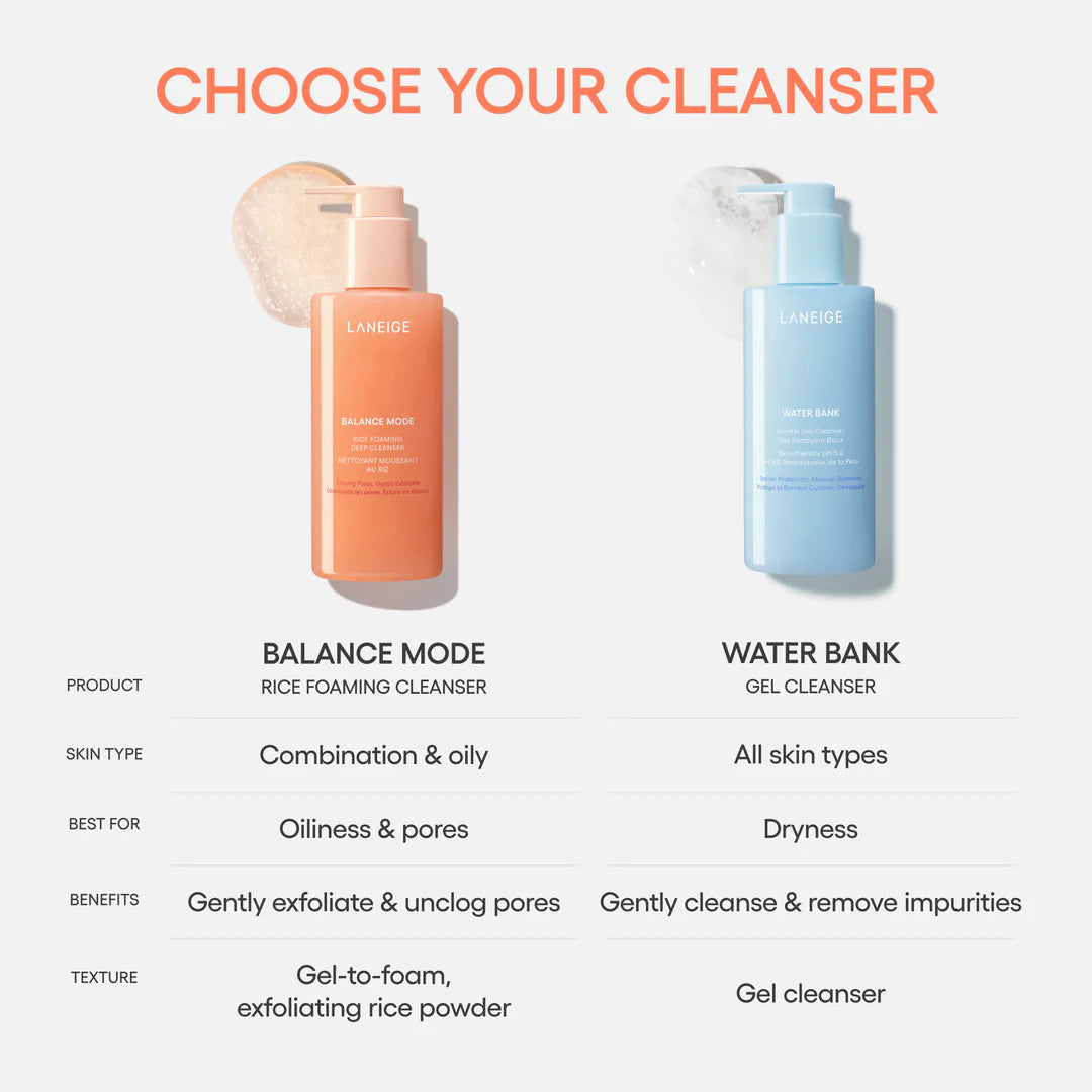 LANEIGE Balance Mode Rice Foaming Deep Cleanser | 250ml