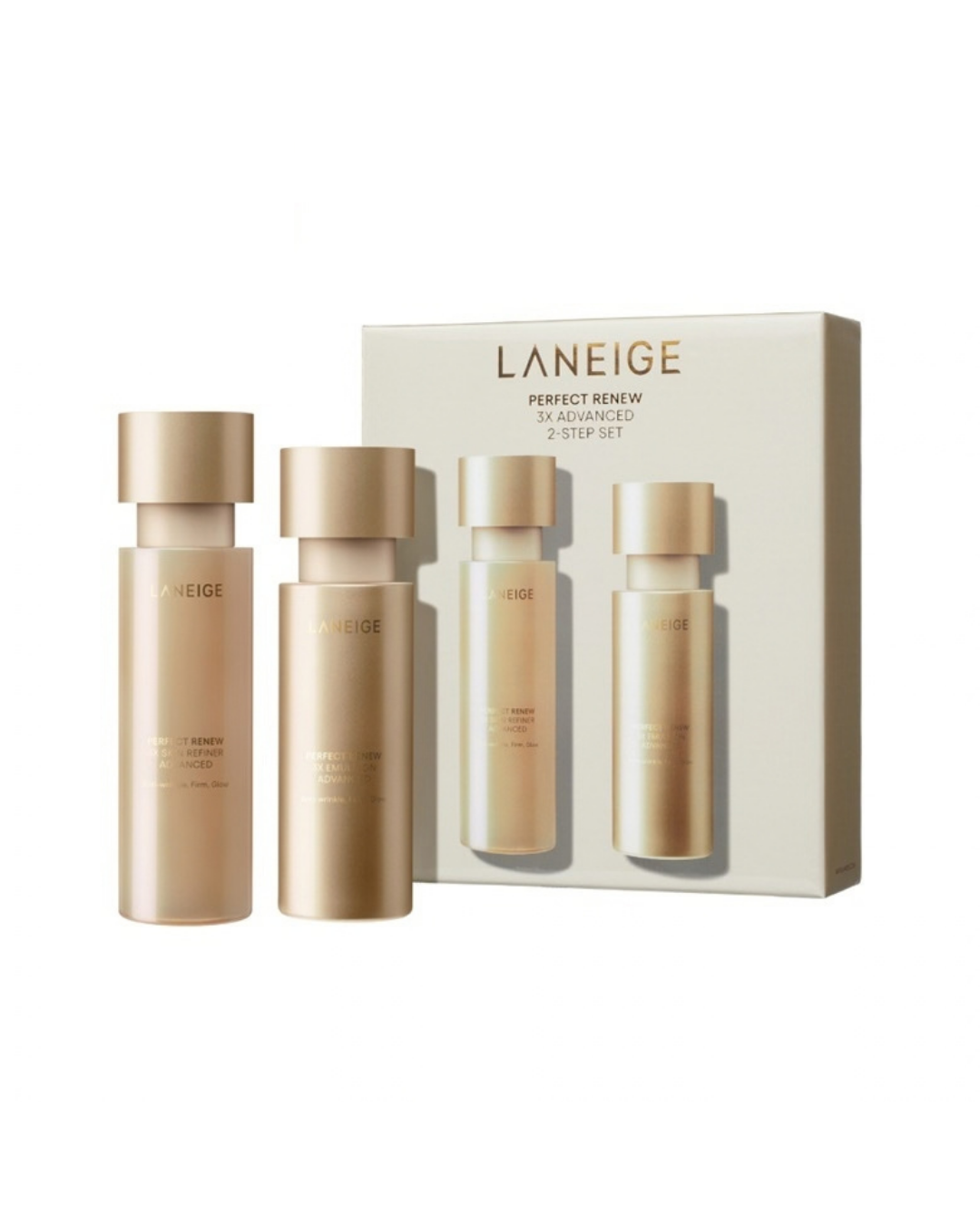 LANEIGE Perfect Renew 3X Skin Refiner 150ml + Emulsion 130ml Advanced Set