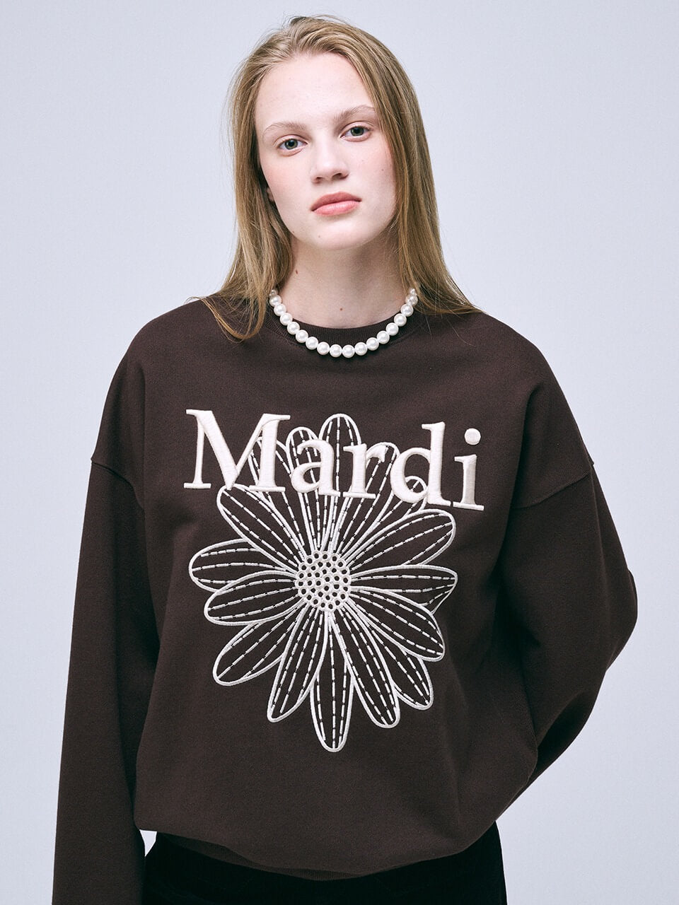 MARDI MERCREDI Sweatshirt Flowermardi Needlework
