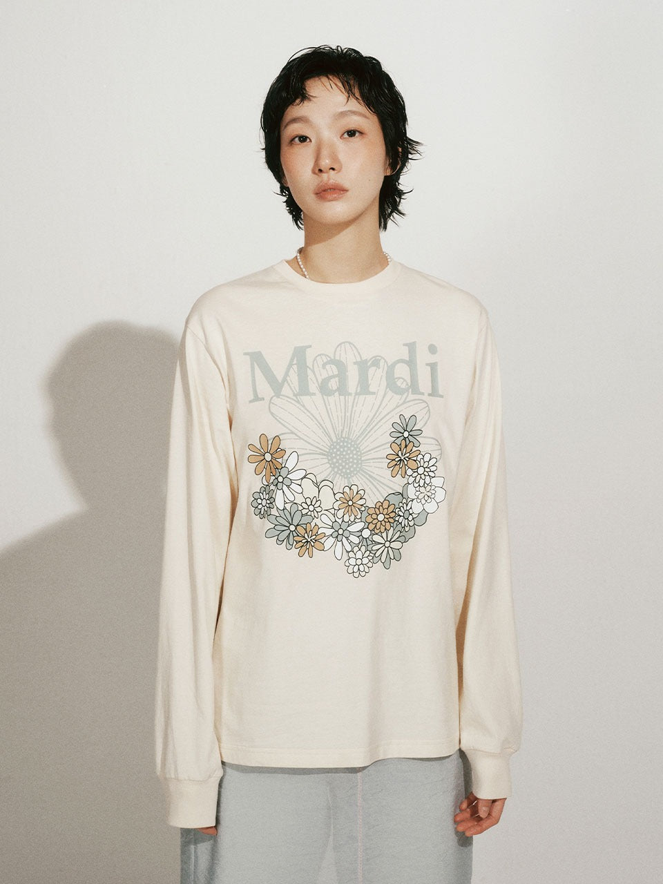 MARDI MERCREDI Tshirt Long Sleeve Flowermardi Jardin