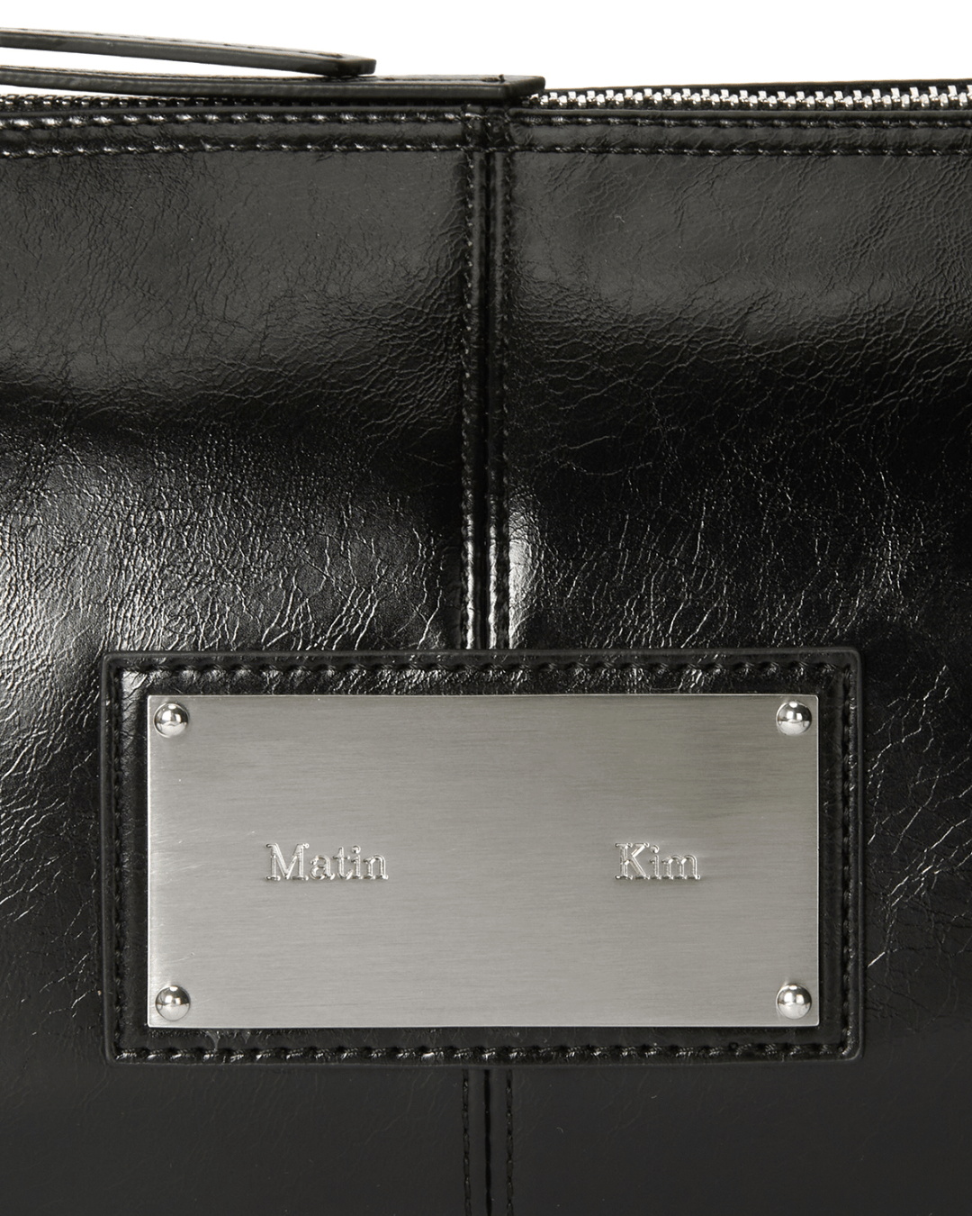 MATIN KIM 033 Buckle Bag Shoulder (Black)