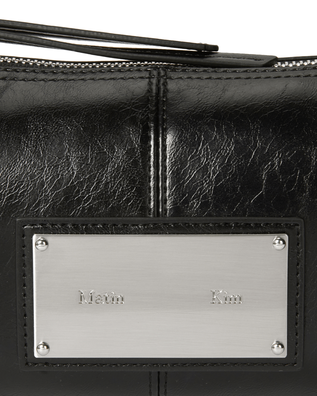 MATIN KIM 034 Buckle Bag Two Way Mini Bag (Black)