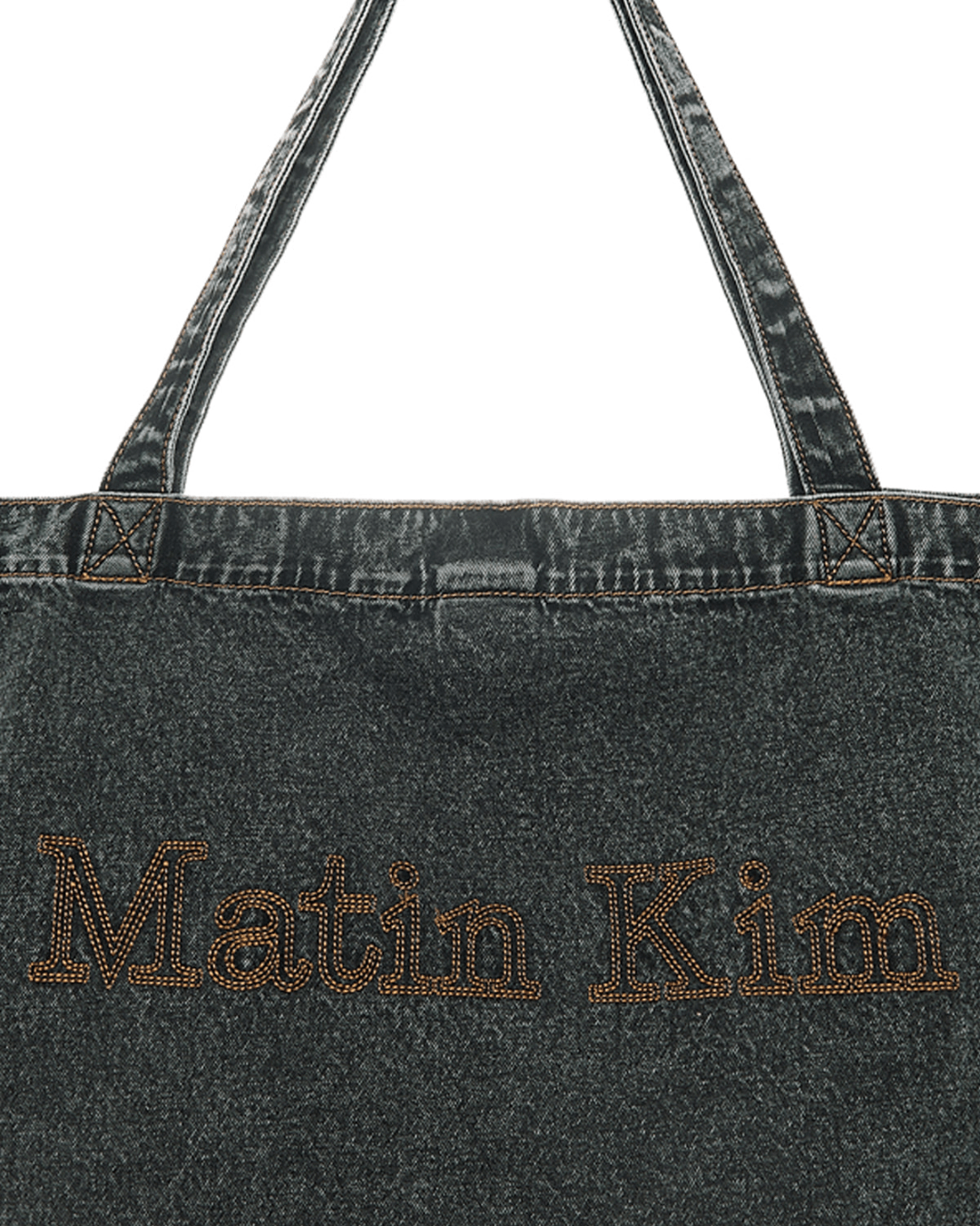 MATIN KIM 035 Stitch Denim Shoulder Bag (3colors)