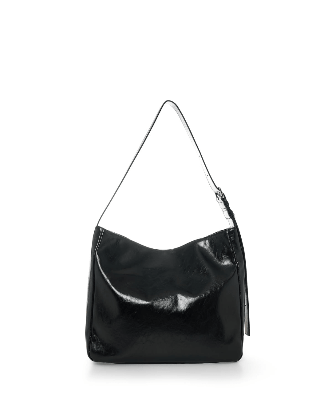 MATIN KIM 036 Eyelet Point Layered Big Shoulder (Black)