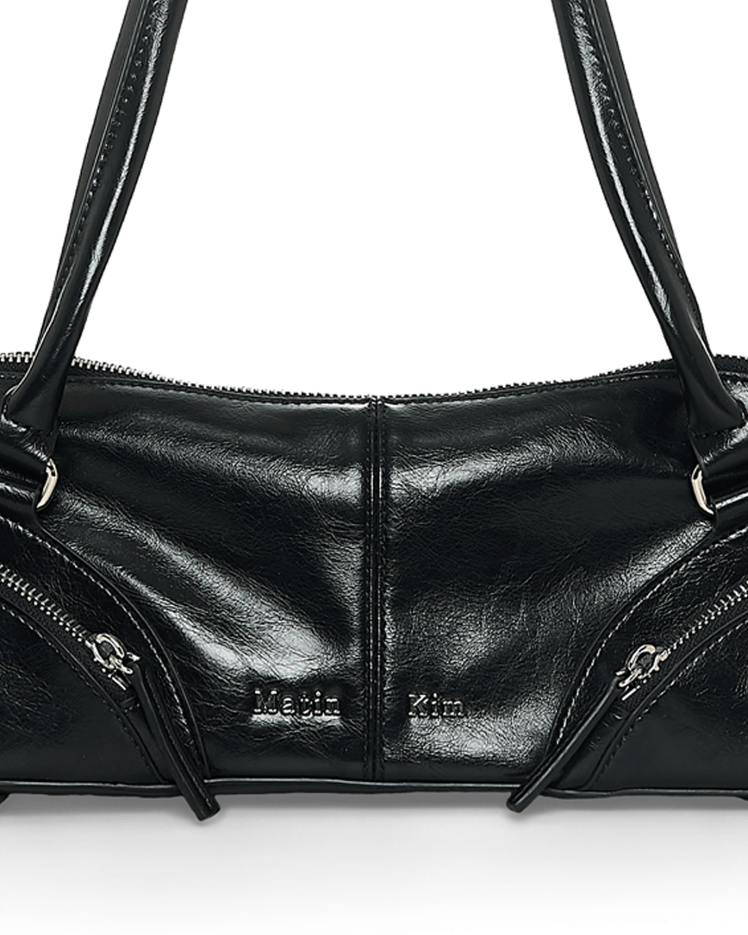 MATIN KIM 037 Curve Zip Baguette Bag (3colors)