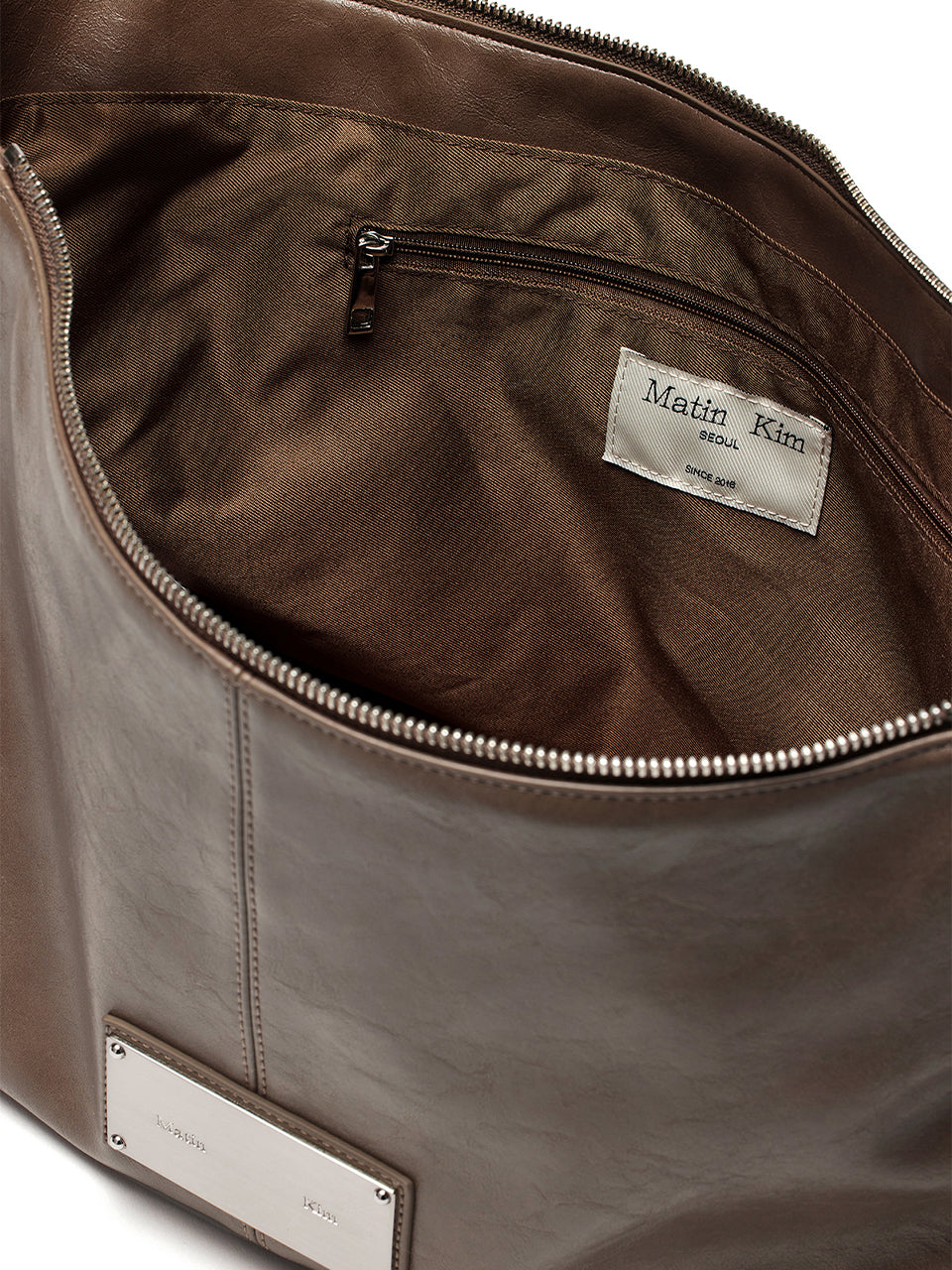 MATIN KIM Side Zipper Shoulder Bag - Black 机车包大号 (Ship End of July)