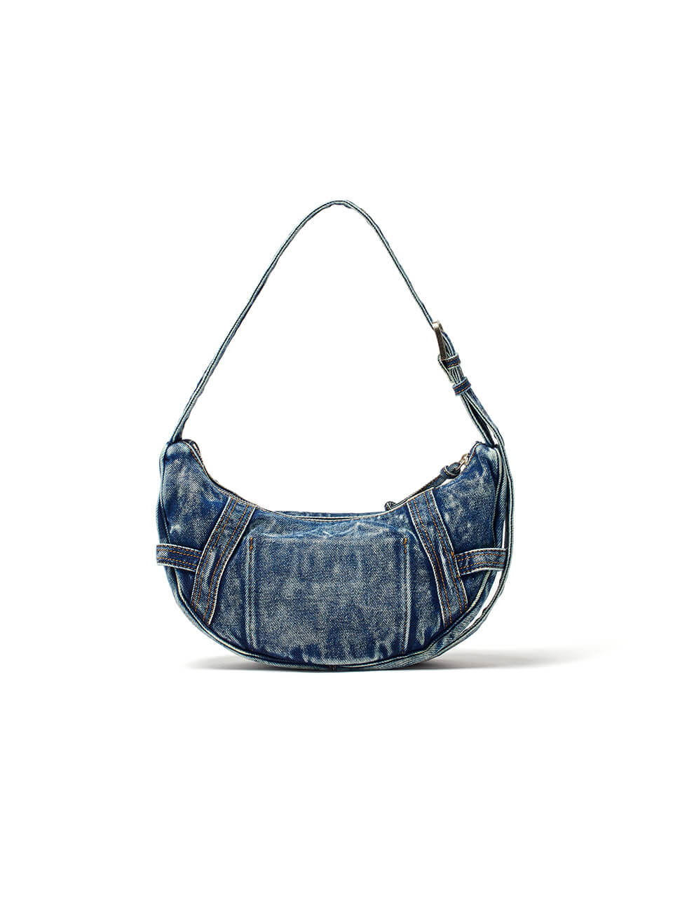 MATIN KIM 016 Washed Denim Mini Hobo Bag