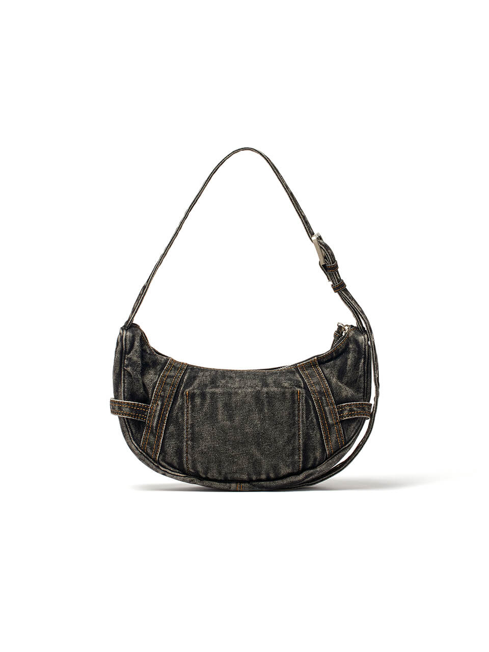 MATIN KIM 016 Washed Denim Mini Hobo Bag