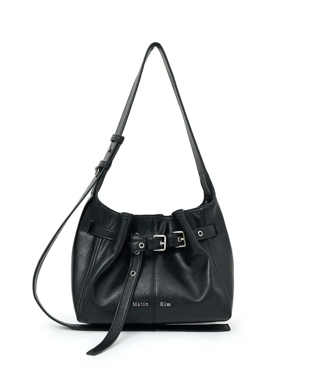 MATIN KIM 047 Belted Volunn Small Buckle Bag