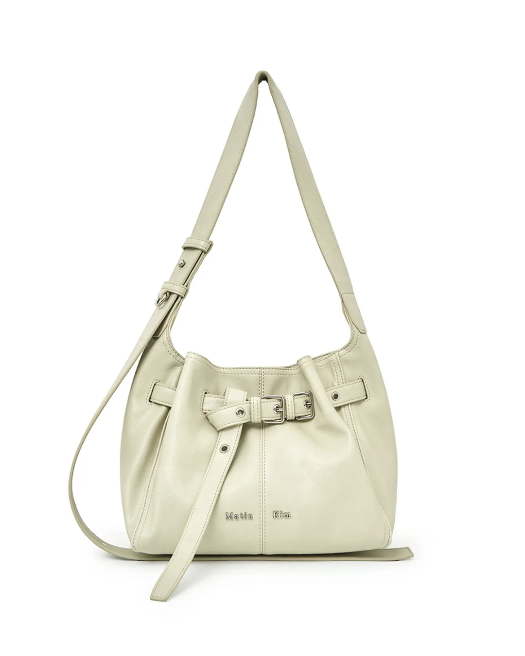 MATIN KIM 047 Belted Volunn Small Buckle Bag