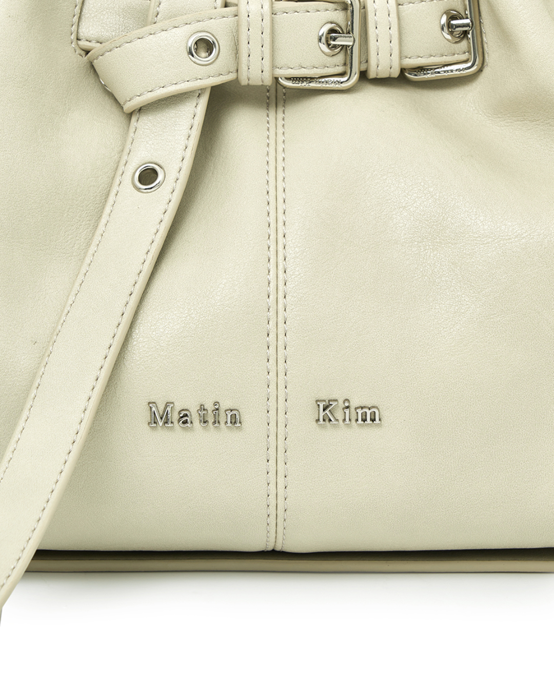 MATIN KIM 047 Belted Volunn Small Buckle Bag