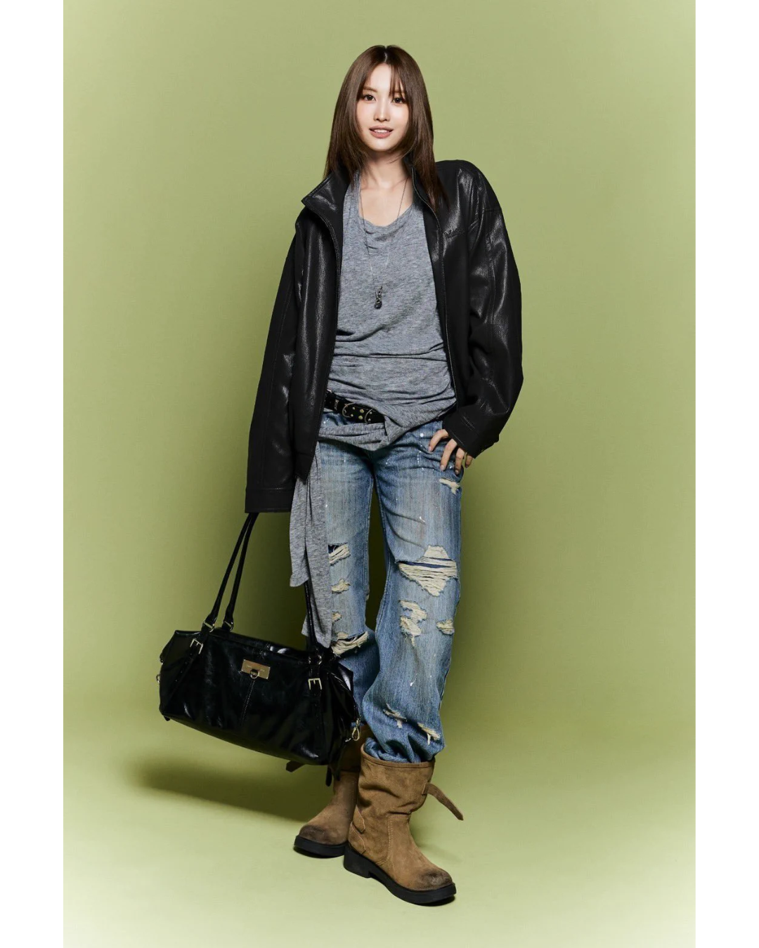 MATIN KIM 049 Soft Form Bowling Bag