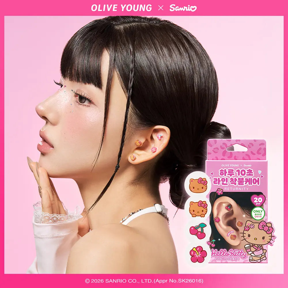 RETURNITY Ear Therapy Acupressure Patch | 20pcs (Hello Kitty Edition)