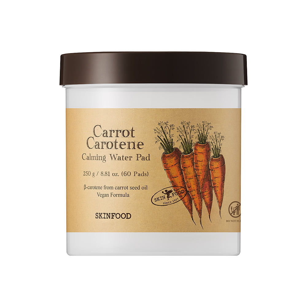 SKINFOOD Carrot Carotene Calming Water Pad | 60+60P+Carrot PDRN Pad 6P