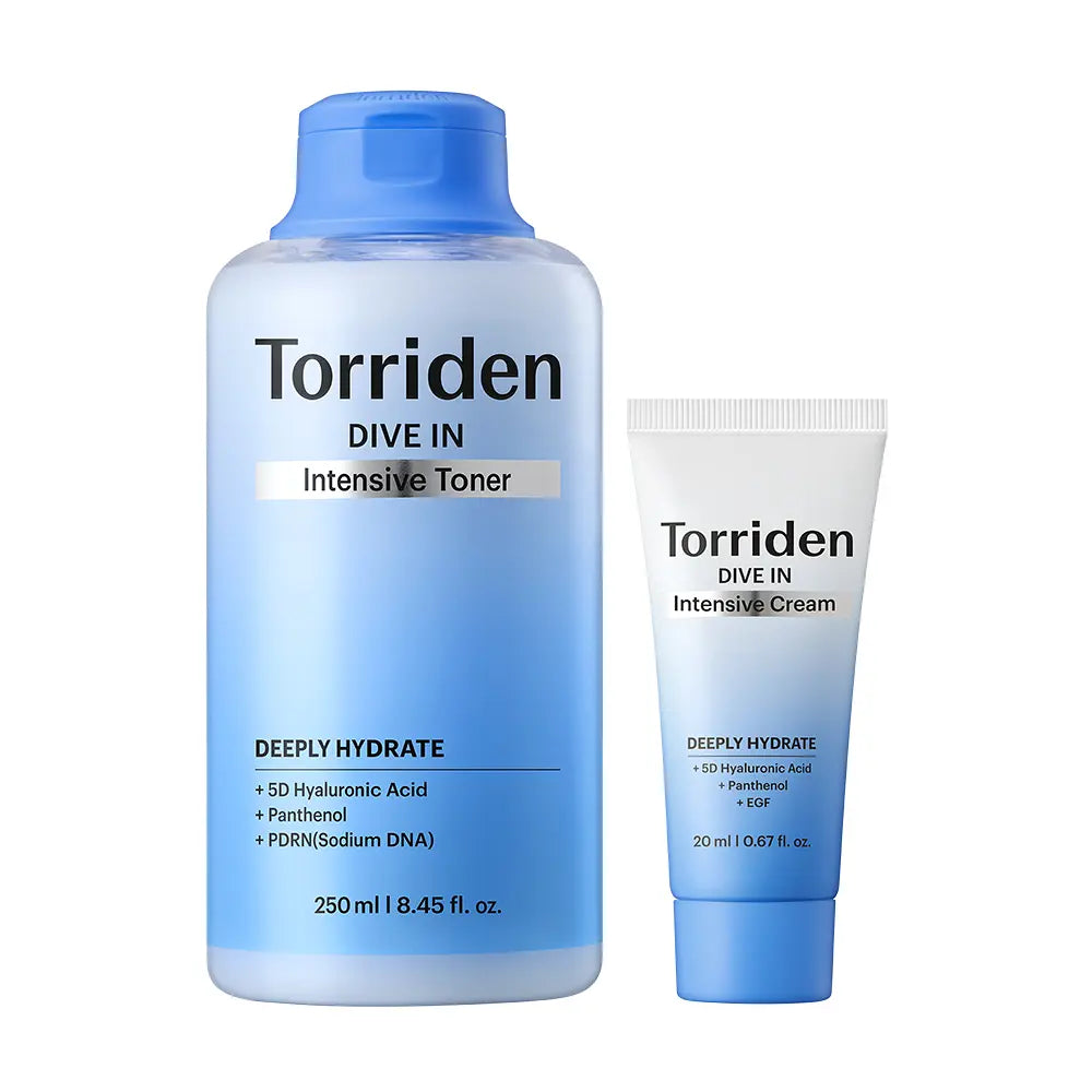 Torriden Dive In Low Molecular Hyaluronic Acid Intensive Toner | 250ml +Cream 20ml
