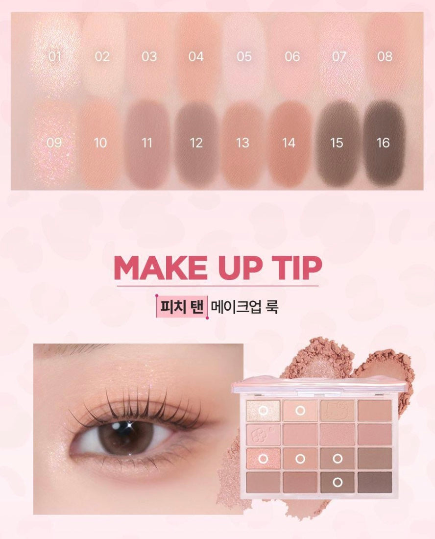 WAKEMAKE Soft Blurring Eye Palette | Hello Kitty Edition