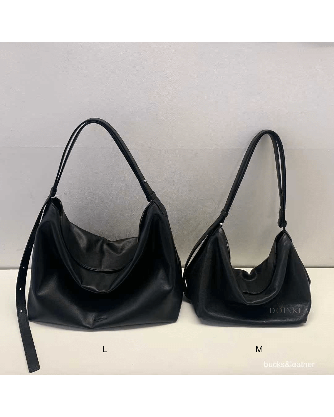 Bucks and Leather Folding Shoulder L 慵懒包 大号 L 001