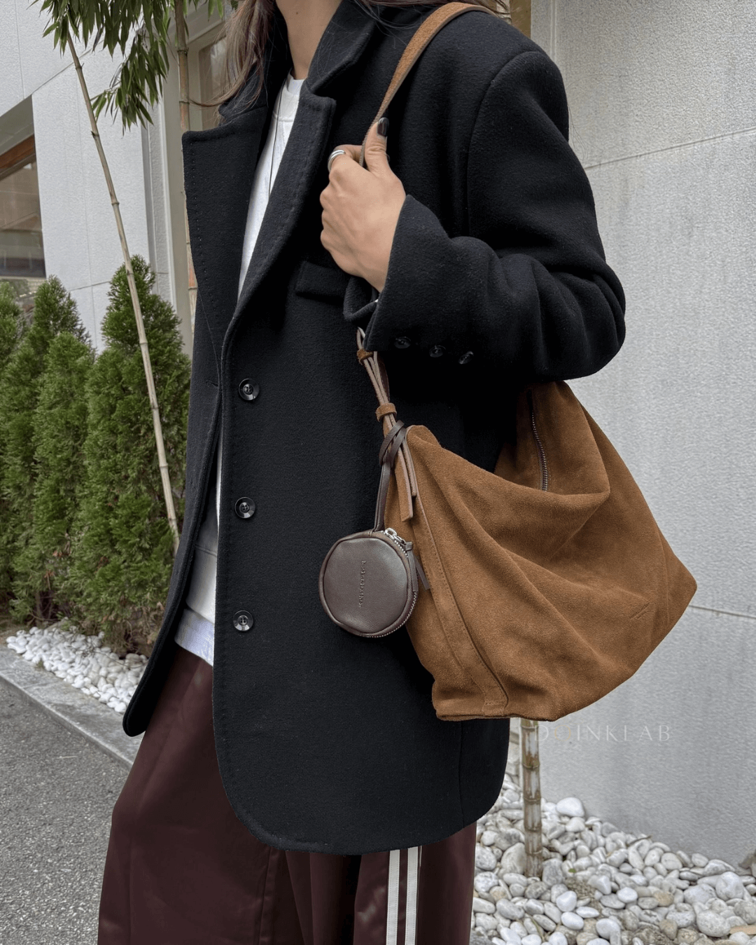 BUCKS AND LEATHER 046 Low Bag Suede