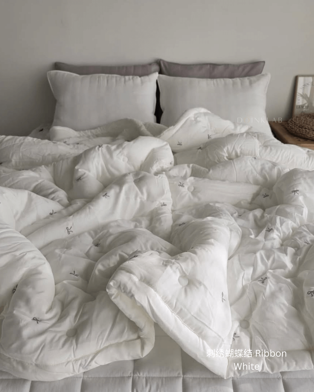 四季被 刺绣蝴蝶结 Comforter Ribbon