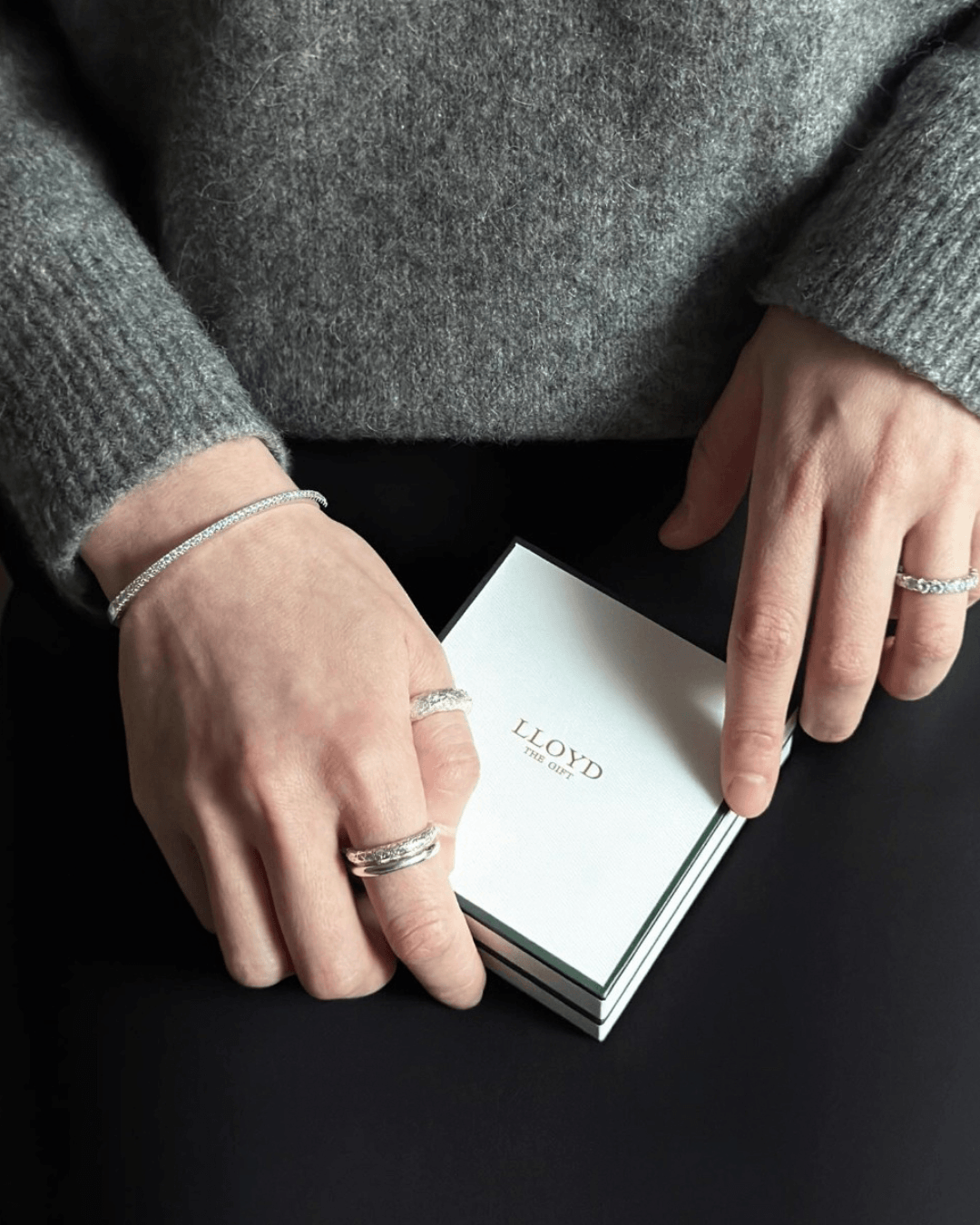 LLOYD 077 铜镀银 Tennis Bangle