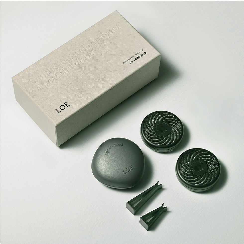 LOE Car Diffuser Set: Case + Refill 2ea