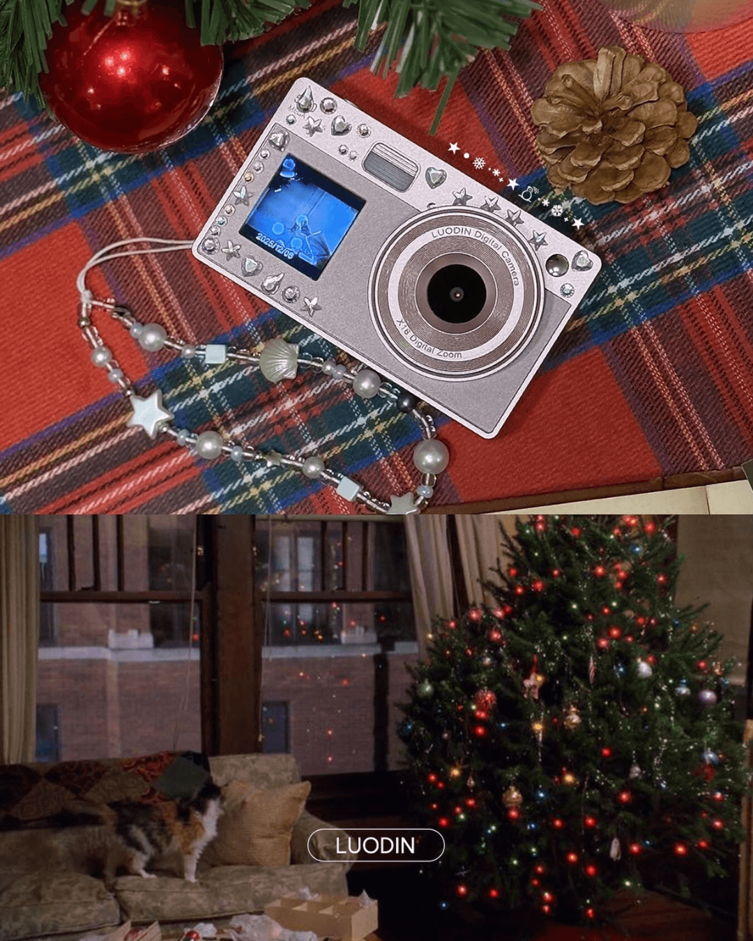 LUODIN Retro Dual Selfie Digital Camera 16GB | 3 colors