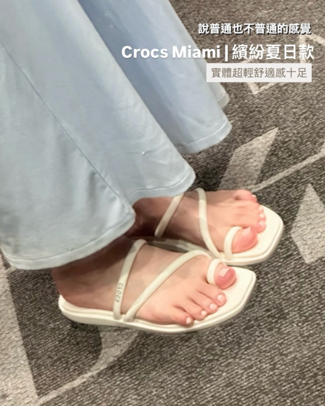 CROCS Women Miami Toe Loop Sandal