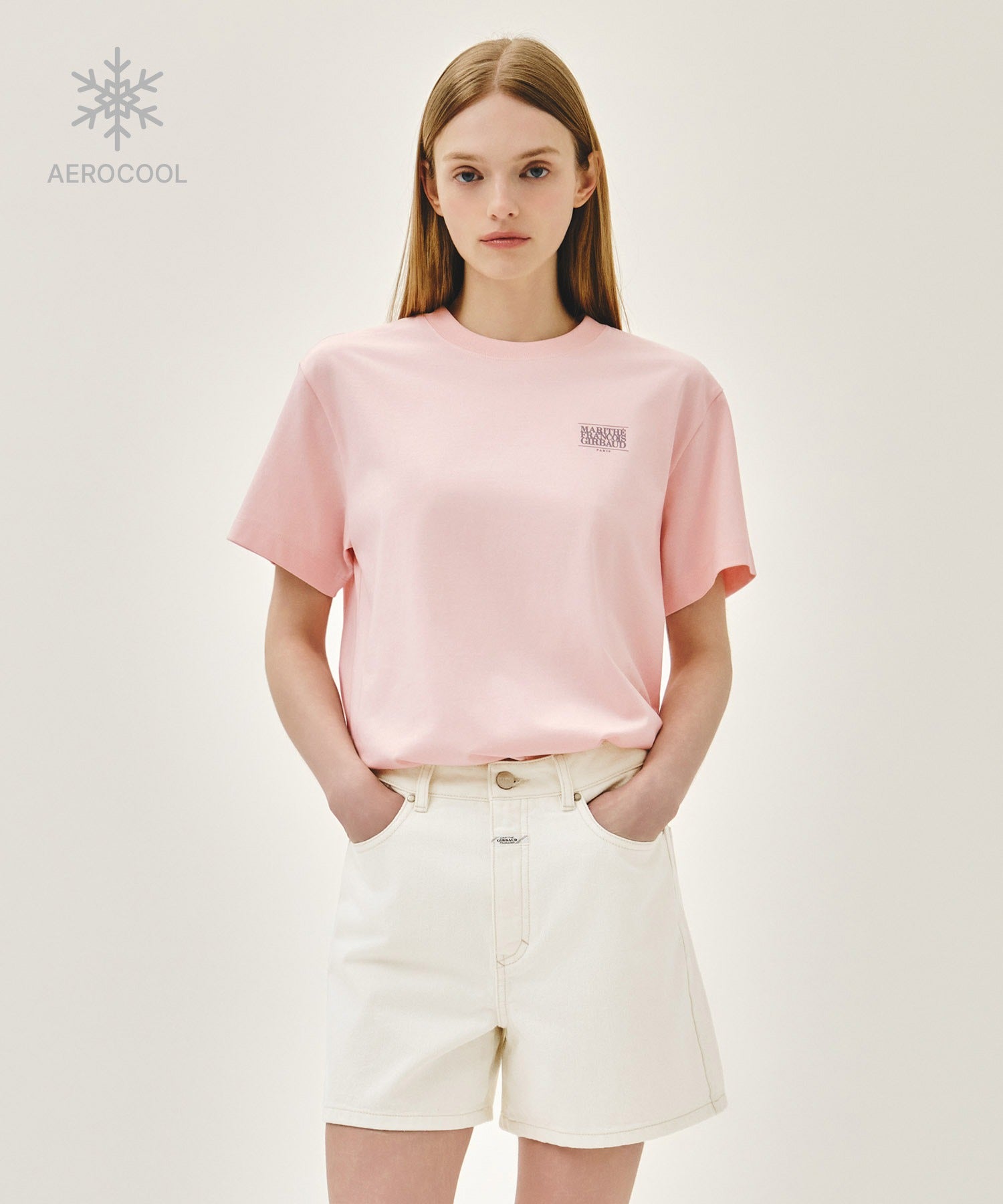 Marithe 073 AEROCOOL SMALL CLASSIC LOGO TEE (unisex)