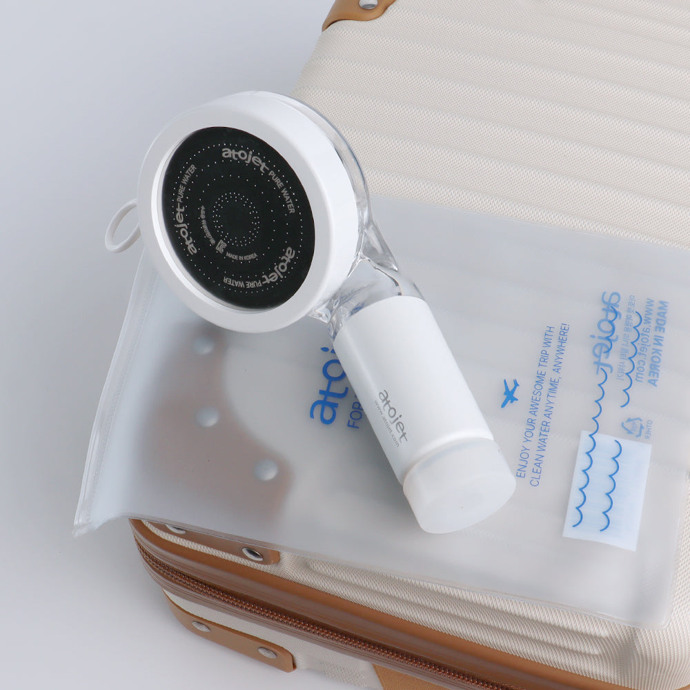 ATOJET 003 Portable Mini Shower Head For Travel ( with 6 Filter + 3 Antibacterial Ball Head )
