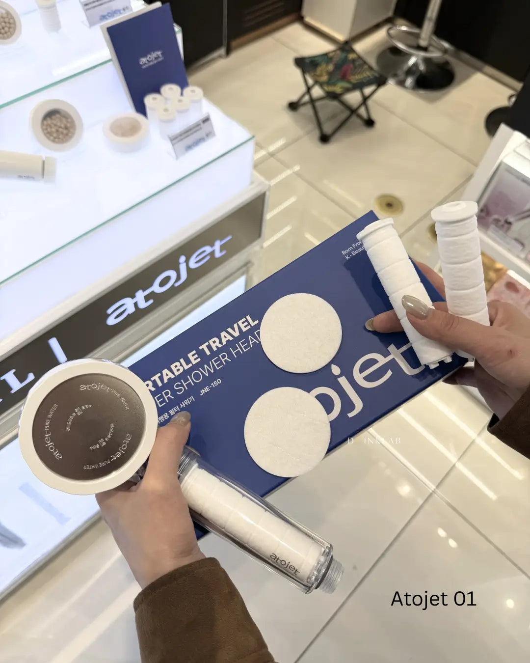 ATOJET 001 Portable Filter Shower Head ( with 3 Filter Set )