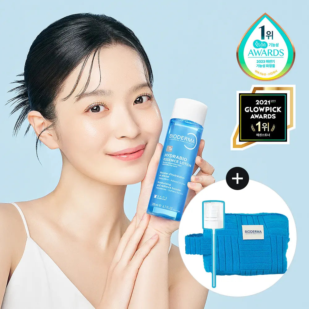 BIODERMA Hydrabio Essence Lotion | 200ml+Spray Pump+Pouch