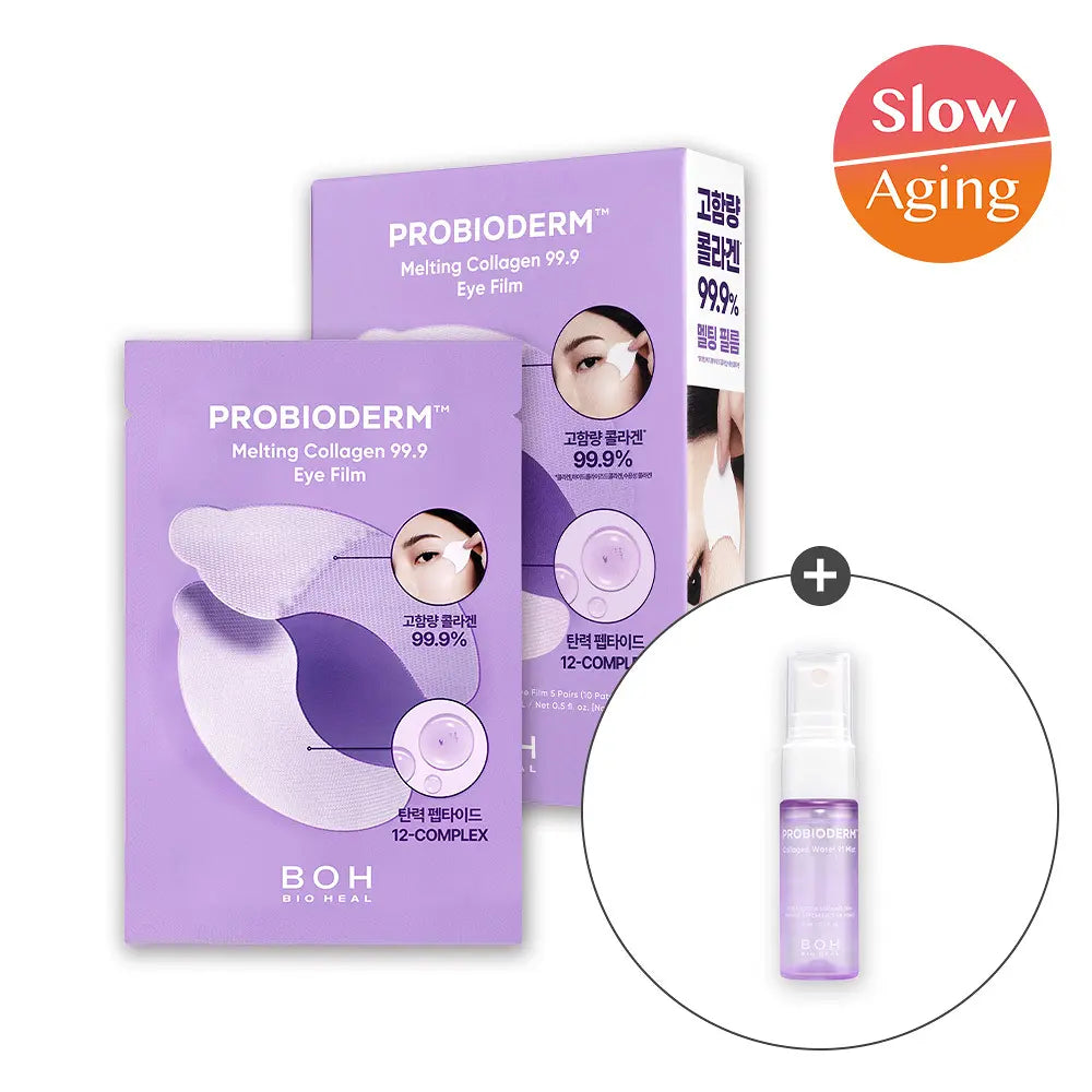 BIOHEAL BOH Probioderm 99.9 Melting Collagen Eye Film | 5 Sheets + Collagen Serum 7ml*1ea