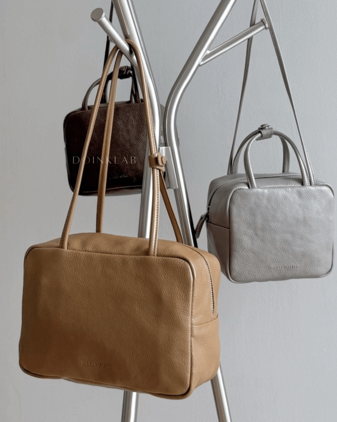 BUCKS AND LEATHER Block Bag