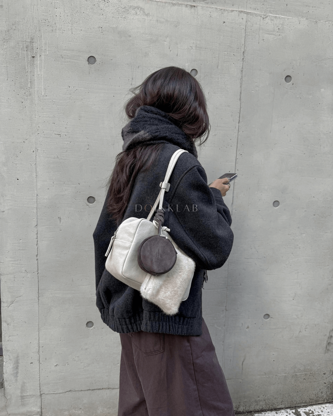 BUCKS AND LEATHER Block Bag