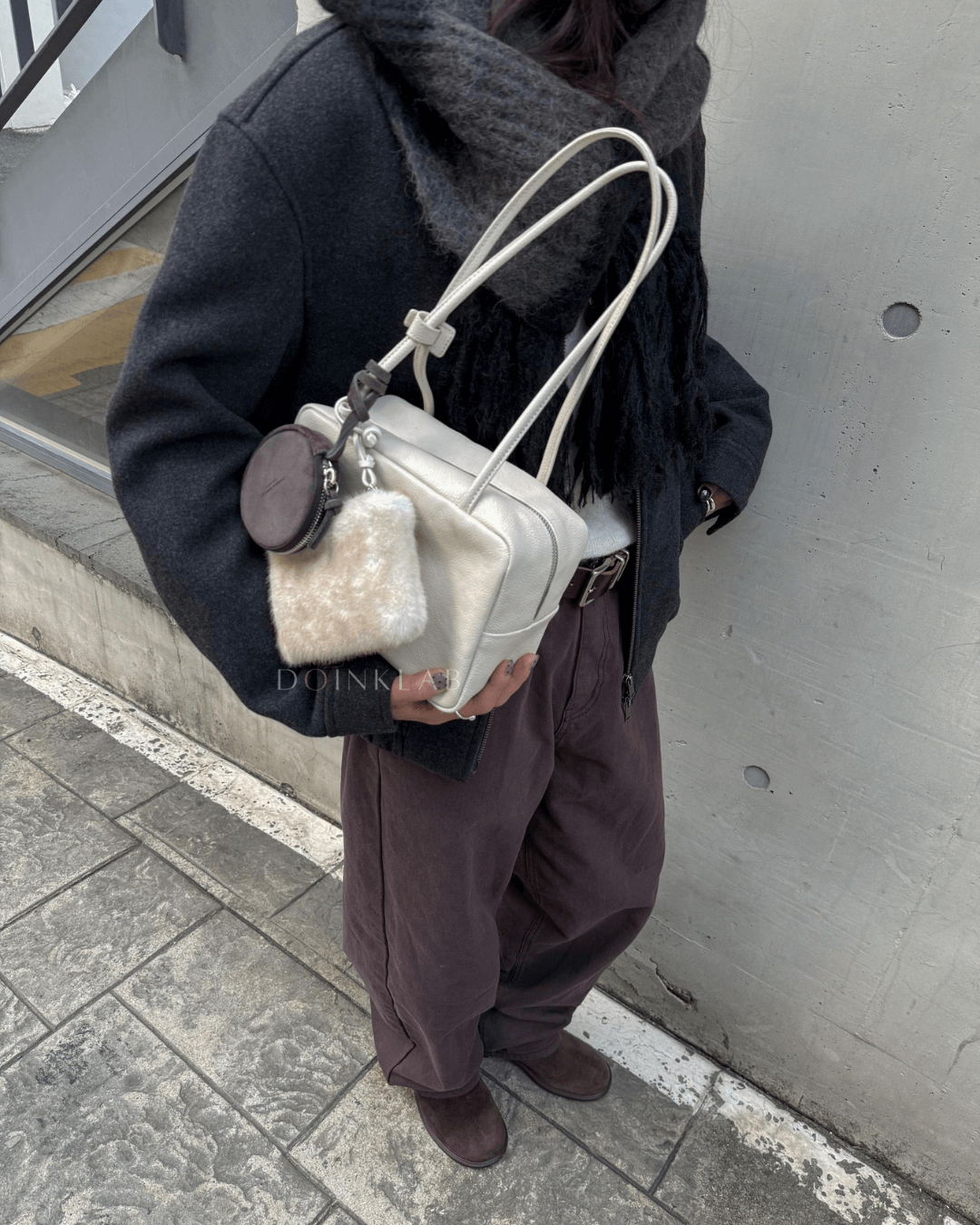 BUCKS AND LEATHER Block Bag