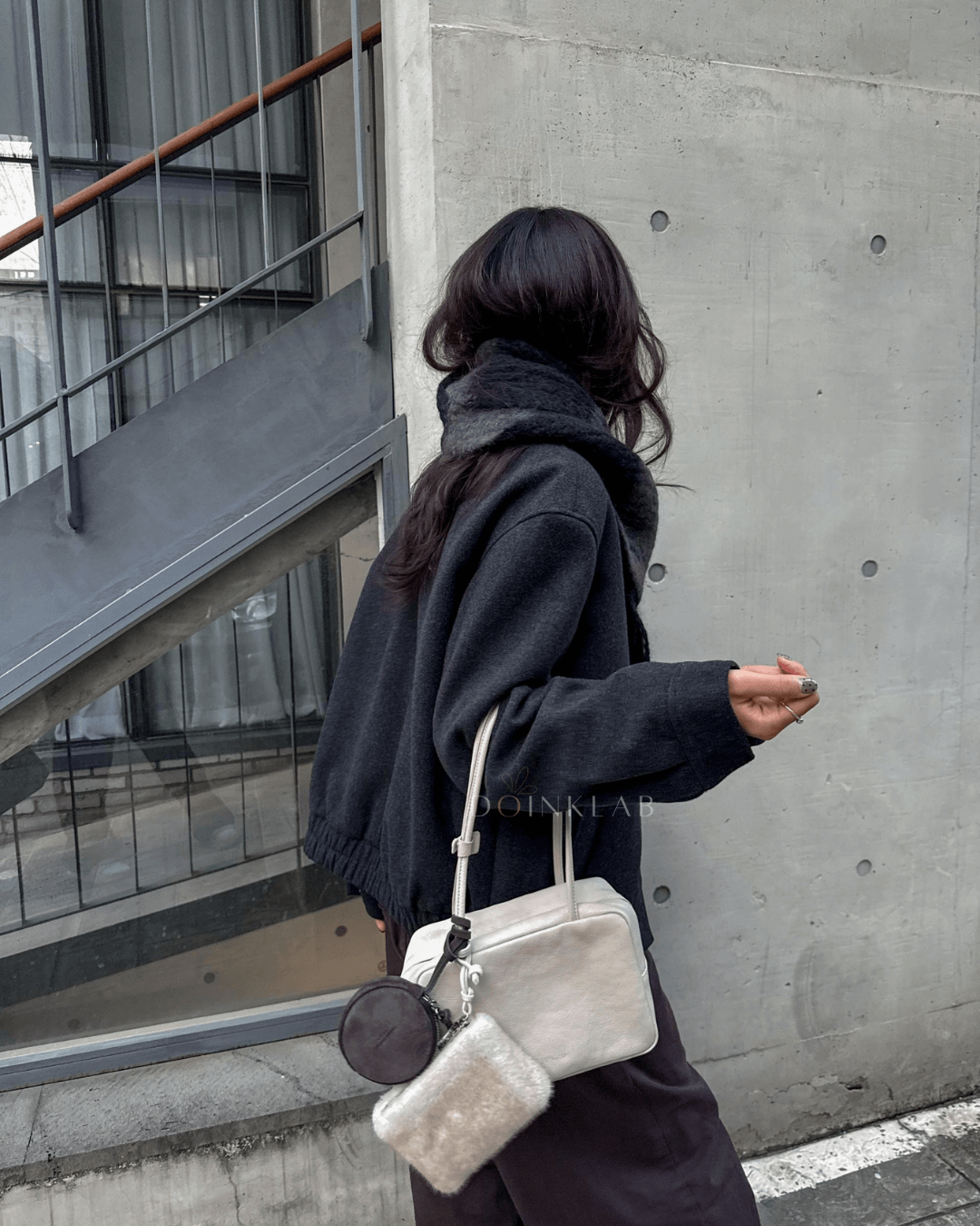 BUCKS AND LEATHER Block Bag