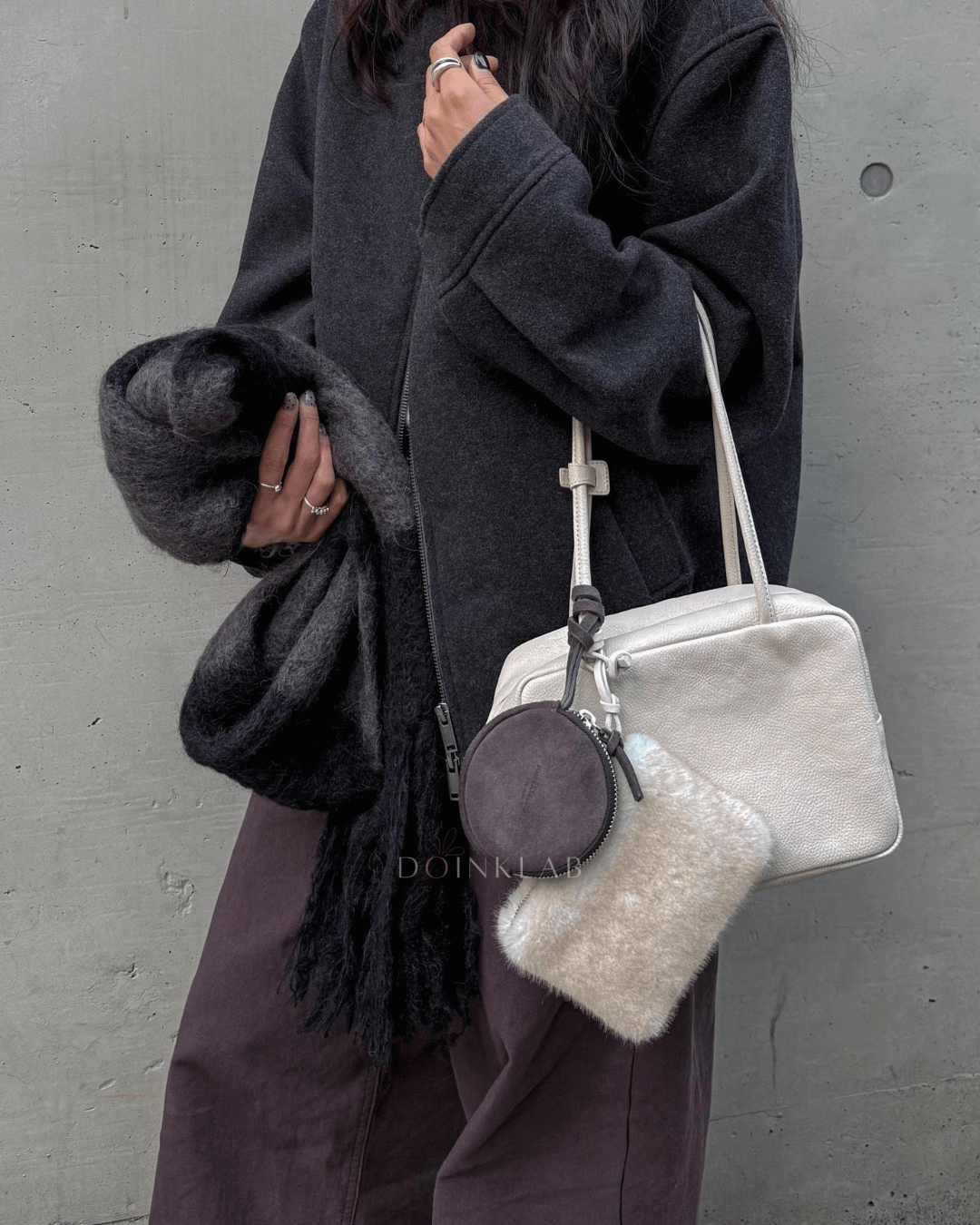 BUCKS AND LEATHER Block Bag