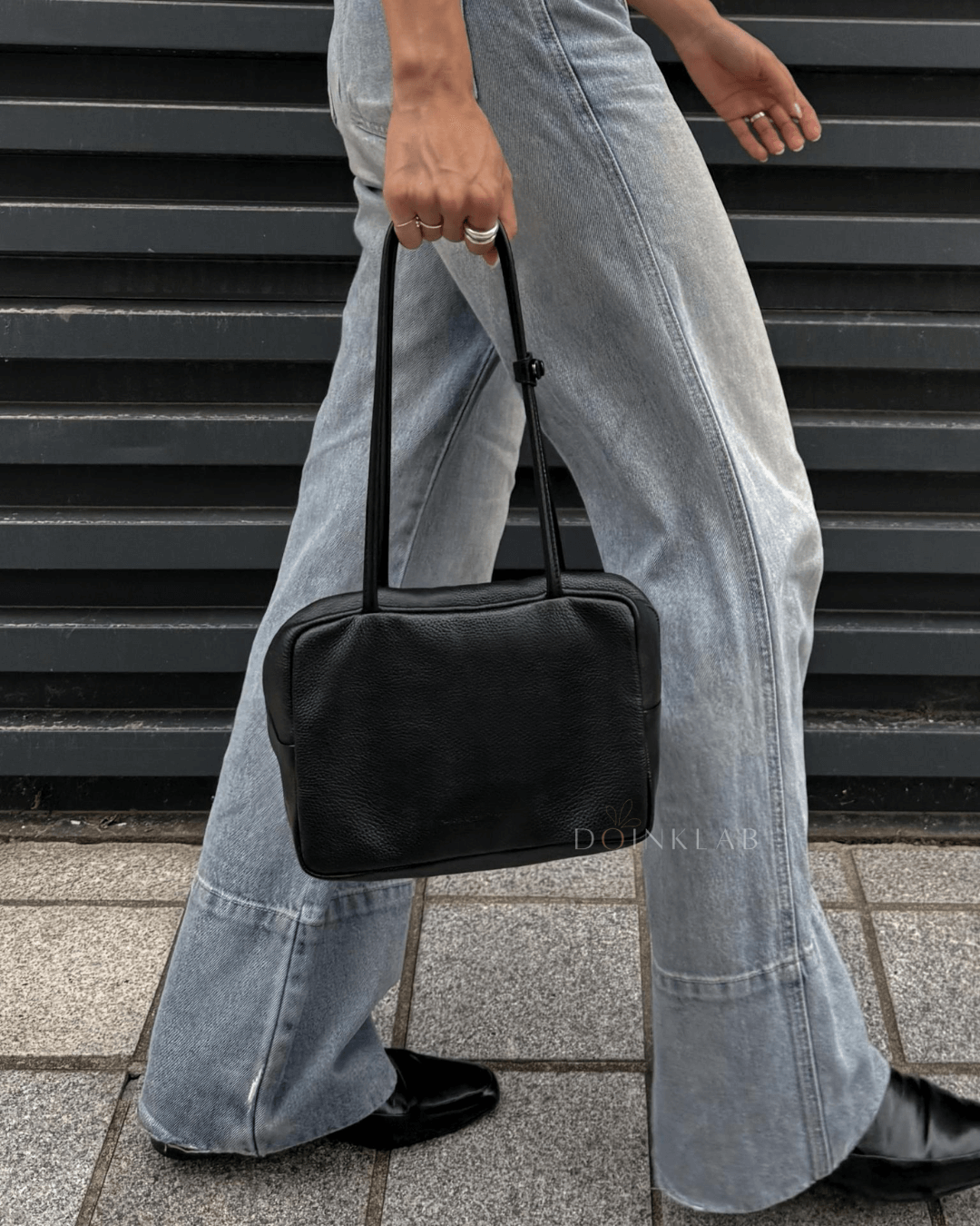 BUCKS AND LEATHER Block Bag