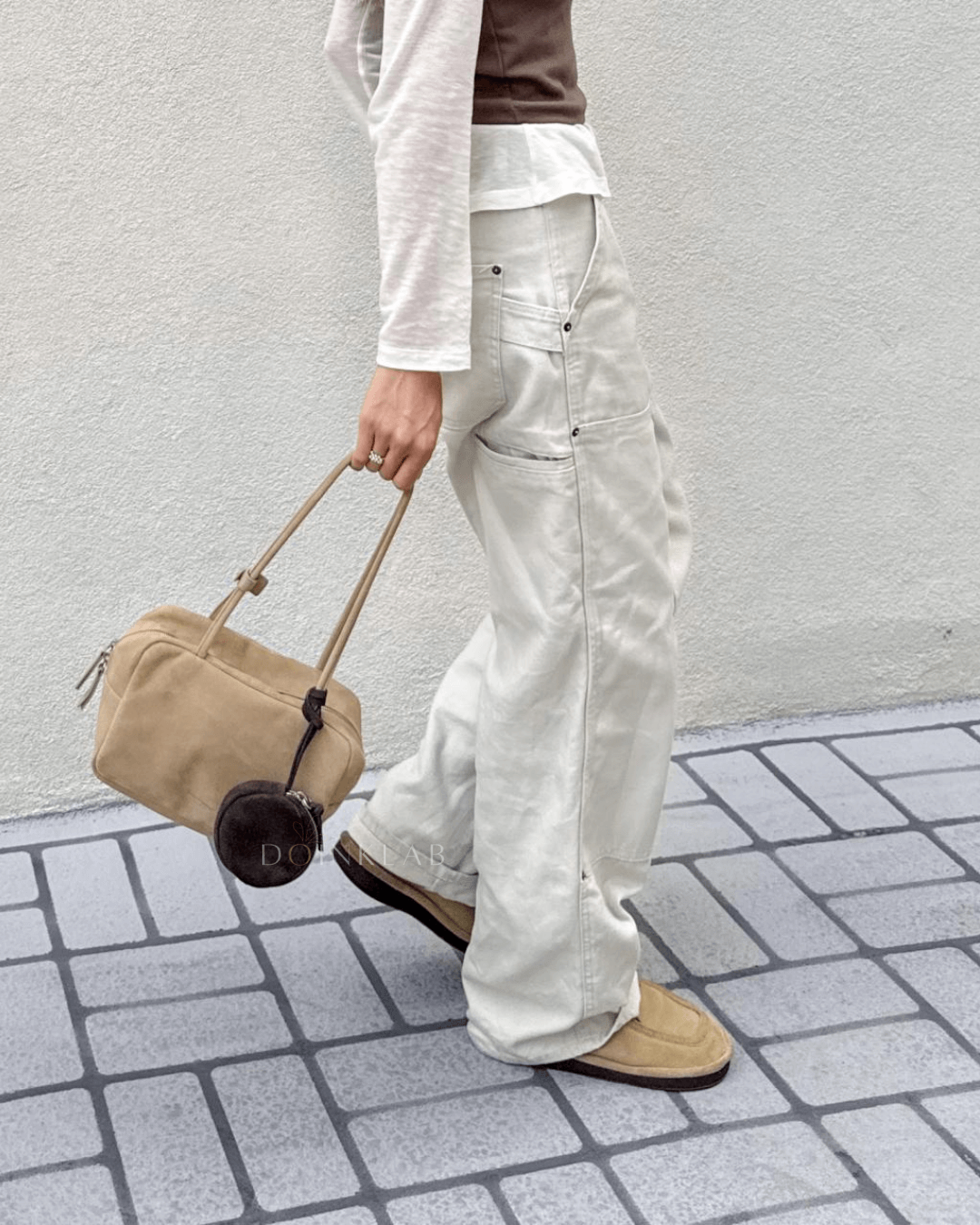 BUCKS AND LEATHER Block Bag