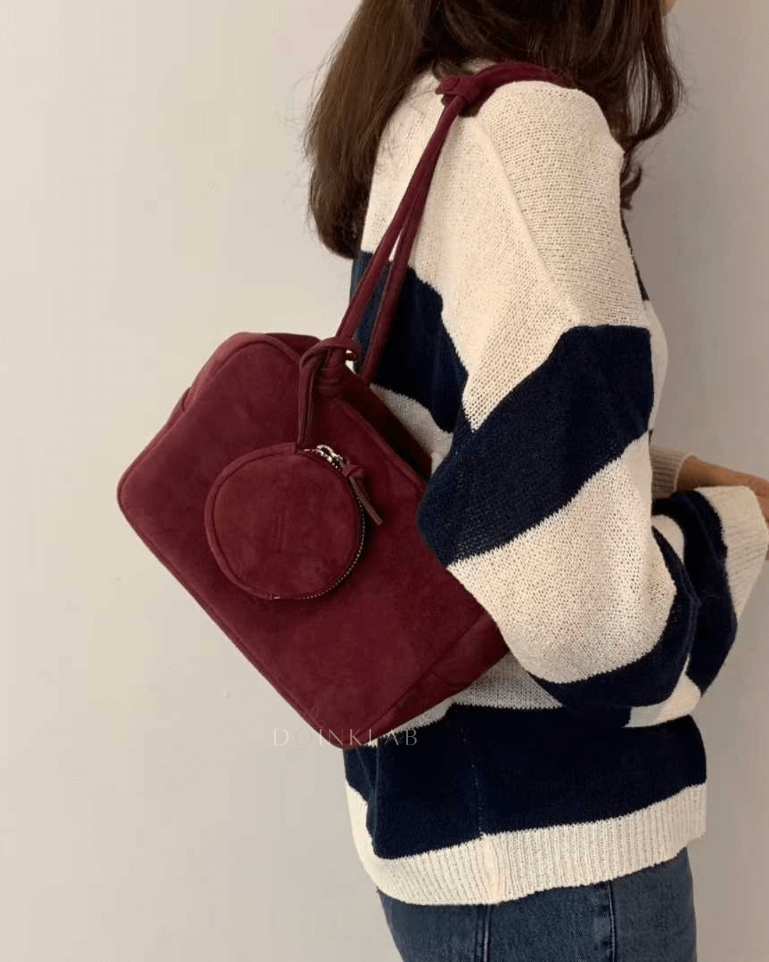 BUCKS AND LEATHER Block Bag